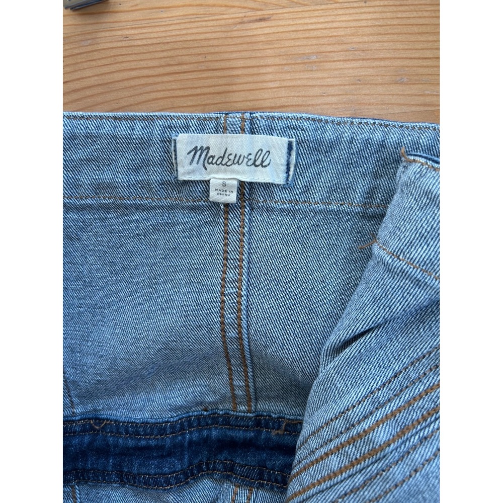 Madewell Denim Sz 8 Jean Button Midi Overall Jumper Cowgirl Cottagecore Dress - Picture 5 of 11